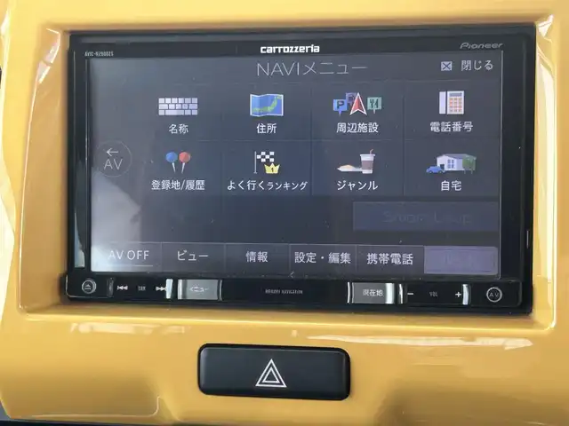 スズキ ハスラー G 愛知県 2017(平29)年 6.4万km アクティブイエロー/ブラック2トーンルーフ 社外メモリーナビ/・CD/DVD/・Bluetooth/・SD音楽録音/・フルセグテレビ/バックカメラ/運転席シートヒーター/アイドリングストップ/ヘッドライトレベライザー/前後ドライブレコーダー/オートライト/ビルトインETC