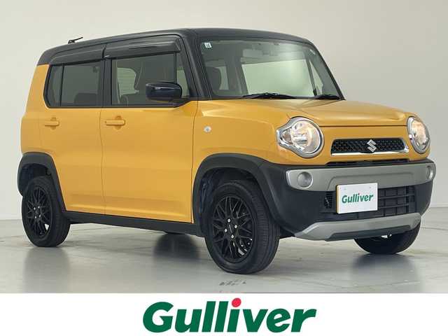 スズキ ハスラー G 愛知県 2017(平29)年 6.4万km アクティブイエロー/ブラック2トーンルーフ 社外メモリーナビ/・CD/DVD/・Bluetooth/・SD音楽録音/・フルセグテレビ/バックカメラ/運転席シートヒーター/アイドリングストップ/ヘッドライトレベライザー/前後ドライブレコーダー/オートライト/ビルトインETC