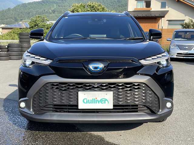 トヨタ カローラ クロス ハイブリッド Z 山梨県 2021(令3)年 4.2万km アティチュードブラックマイカ ４WD /純正ディスプレイオーディオ　/全方位カメラ　/純正ビルトインＥＴＣ　/フルセグＴＶ　/Ｂｌｕｅｔｏｏｔｈ／ＵＳＢ　/電動リアゲート　/運転席パワーシート　/運転席／助手席シートヒーター　/ルーフレール　/オートライト