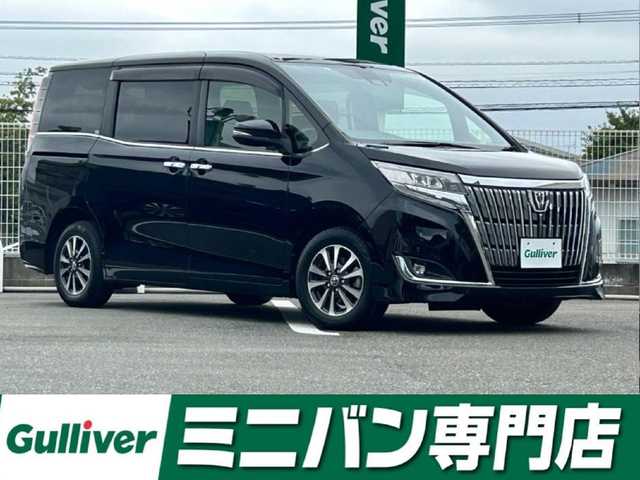 トヨタ エスクァイア Gi プレミアムパッケージ 福岡県 2017(平29)年 4.9万km ブラック 純正9型SDナビ(フルセグTV/CD/DVD/BT)バックカメラトヨタセーフティフリップダウンモニター両側パワスラクルコンドラレコETCシートヒーターハンドルヒーターUSB純正フロアマット純正LED純正アルミホイールプッシュスタートスマートキー
