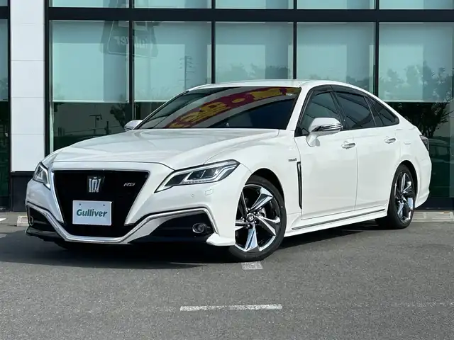 トヨタ クラウン ハイブリッド RS アドバンス 和歌山県 2018(平30)年 7.8万km ホワイトパールクリスタルシャイン 純正コネクトナビ/フルセグTV/(AM/FM/CD/DVD/USB/Bluetooth)/バックカメラ/プリクラッシュセーフティ/レーダークルコン/ブラインドスポットモニター/レーンキープアシスト/クリアランスソナー/ヘッドアップディスプレイ/パーキングサポート/ドラレコ/デジタルインナーミラー/ビルトインETC/エアーベンチレーション/ポジションメモリー/パワーシート/LEDヘッドライト/オートライト/オートマチックハイビーム/純正AW/プッシュスタート/スマートキー/純正マット