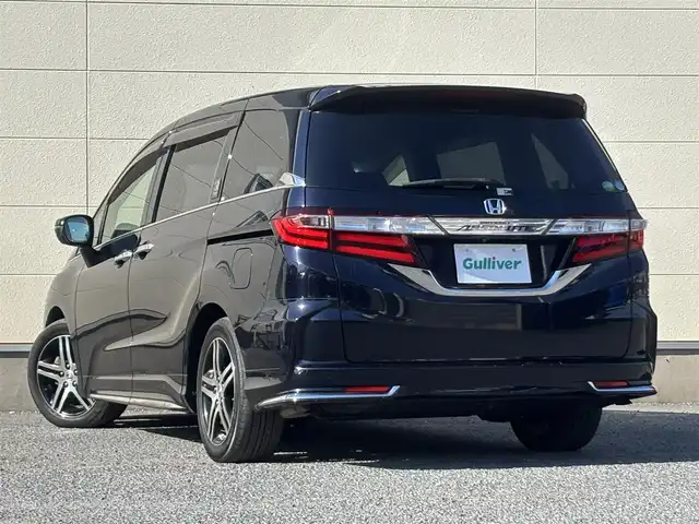 ホンダ オデッセイ アブソルート 20thアニバーサリー 茨城県 2014(平26)年 8万km プレミアムヴィーナスブラックP 純正ナビ/Bluetooth/AM/FM/CD/DVD/フルセグTV/バックカメラ/クルーズコントロール/オットマン/純正フロアマット/純正17インチアルミホイール/パワーシート/ハーフレザーシート/両側パワースライド/アイドリングストップ/ETC