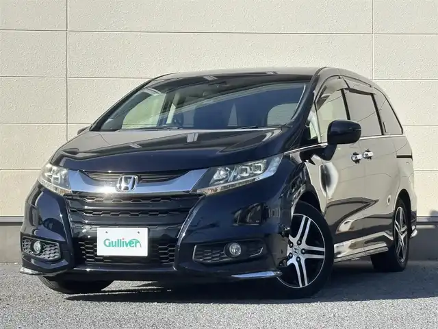 ホンダ オデッセイ アブソルート 20thアニバーサリー 茨城県 2014(平26)年 8万km プレミアムヴィーナスブラックP 純正ナビ/Bluetooth/AM/FM/CD/DVD/フルセグTV/バックカメラ/クルーズコントロール/オットマン/純正フロアマット/純正17インチアルミホイール/パワーシート/ハーフレザーシート/両側パワースライド/アイドリングストップ/ETC