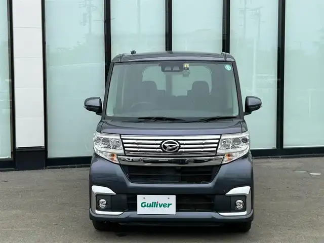 ダイハツ タント カスタム X SAⅡ 大阪府 2018(平30)年 4.7万km メテオライトグレーイリュージョナルP 社外ナビ/   TV/CD/DVD/Bluetooth/バックモニター/衝突軽減ブレーキ/横滑り防止装置/運転席シートヒーター/片側パワースライドドア/アイドリングストップ/ステアリングスイッチ/オートマチックハイビーム/ドライブレコーダー/純正14インチアルミホイール/純正フロアマット/スマートキー/ＥＴＣ/ＬＥＤライト/禁煙車