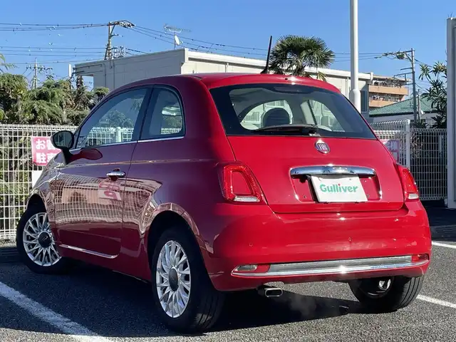 フィアット ５００ ツインエア ラウンジ 静岡県 2016(平28)年 3.1万km 赤 ワンオーナー/純正アルミホイール15インチ/純正ヘッドライト/純正フロアマット/社外ナビ（TV.AM.FM.BT）/バックカメラ/USBソケット/コーナーセンサー/ヘッドライトウォッシャー/ETC