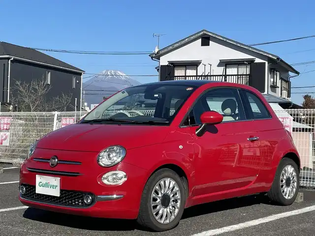 フィアット ５００ ツインエア ラウンジ 静岡県 2016(平28)年 3.1万km 赤 ワンオーナー/純正アルミホイール15インチ/純正ヘッドライト/純正フロアマット/社外ナビ（TV.AM.FM.BT）/バックカメラ/USBソケット/コーナーセンサー/ヘッドライトウォッシャー/ETC