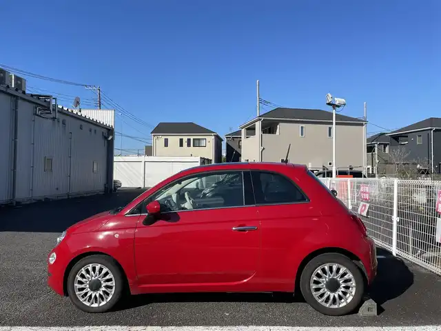 フィアット ５００ ツインエア ラウンジ 静岡県 2016(平28)年 3.1万km 赤 ワンオーナー/純正アルミホイール15インチ/純正ヘッドライト/純正フロアマット/社外ナビ（TV.AM.FM.BT）/バックカメラ/USBソケット/コーナーセンサー/ヘッドライトウォッシャー/ETC