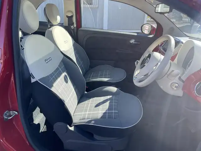 フィアット ５００ ツインエア ラウンジ 静岡県 2016(平28)年 3.1万km 赤 ワンオーナー/純正アルミホイール15インチ/純正ヘッドライト/純正フロアマット/社外ナビ（TV.AM.FM.BT）/バックカメラ/USBソケット/コーナーセンサー/ヘッドライトウォッシャー/ETC