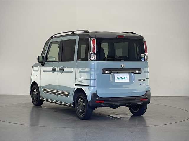 スズキ スペーシア ギア HYBRID XZターボ 長野県 2019(令1)年 2万km オフブルーメタリック/ガンメタリック2トーンルーフ デュアルセンサーブレーキサポート/4WD/純正SDナビ（フルセグ/DVD/CD/BT）/全方位カメラ/両側パワースライドドア/ETC/ドライブレコーダー（前方）（ZDR-015）/前席シートヒーター/リアサーキュレーター/リアサイドサンシェード/パドルシフト/ステアリングスイッチ/LEDヘットライト/フォグランプ/オートマチックハイビーム/パドルシフト/純正フロアマット
