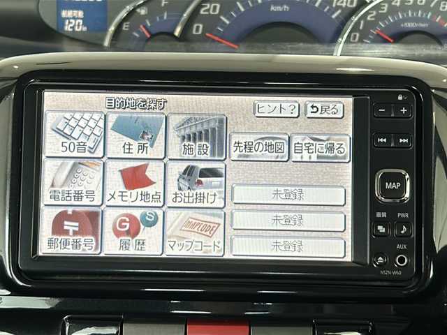 ダイハツ タント カスタム X 富山県 2011(平23)年 14.1万km ブラックマイカメタリック 禁煙車/純正ＳＤナビ/ワンセグＴＶ/片側パワースライドドア/純正１４インチアルミホイール/純正オーディオ/電動格納ミラー/スマートキー/パワーウィンドウ/ＡＡＣ/保証書・記録簿/取扱説明書