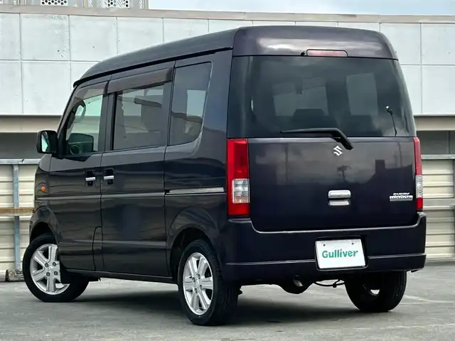 スズキ エブリィ ワゴン JPターボ ハイルーフ 静岡県 2012(平24)年 4.8万km ミステリアスバイオレットパール オーディオディスプレイ/CD/ハイルーフ/ターボ車/リモコンキー/エアバッグ/純正フロアマット/アンチブレーキシステム/スライドドア/純正14AW