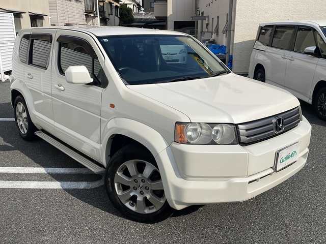 ホンダ クロスロード 20X 広島県 2007(平19)年 12.4万km プレミアムホワイトパール /登録時走行距離/　　　　　　　123639キロ/インターナビ/バックカメラ/スペアキー×１/ETC/新車時整備手帳/　　【保証書】/取扱説明書/