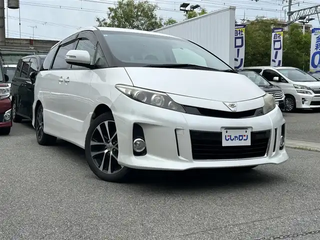 トヨタ エスティマ アエラス 兵庫県 2013(平25)年 8.9万km ホワイトパールクリスタルシャイン (株)IDOMが運営する【じしゃロン西宮店】の自社ローン専用車両になります。こちらは現金またはオートローンご利用時の価格です。自社ローンご希望の方は別途その旨お申付け下さい/*ETC/*バックカメラ/＊フルセグ/＊クルーズコントロールあり/＊オートライト/＊LEDライト/＊両側パワスラ