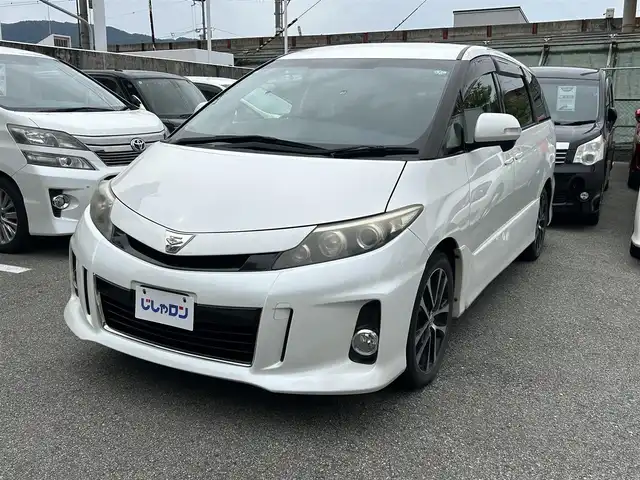 トヨタ エスティマ アエラス レザーパッケージ 兵庫県 2013(平25)年 8.9万km ホワイトパールクリスタルシャイン (株)IDOMが運営する【じしゃロン西宮店】の自社ローン専用車両になります。こちらは現金またはオートローンご利用時の価格です。自社ローンご希望の方は別途その旨お申付け下さい/*ETC/*バックカメラ/＊フルセグ/＊クルーズコントロールあり/＊オートライト/＊LEDライト/＊両側パワスラ