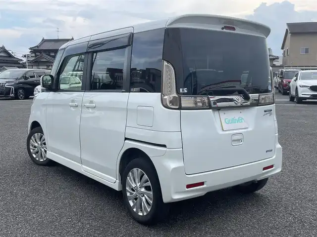 スズキ スペーシア カスタム Z 熊本県 2017(平29)年 9.6万km ピュアホワイトP 社外ナビ　/Ｂカメラ　/両側パワースライドドア　/シートヒーター　/ＥＴＣ　/ＡＡＣ　/マットバイザー　/プッシュスタート　/オートライト　/オートマチックハイビーム　/LEDライト　/アイドリングストップ　/ABS