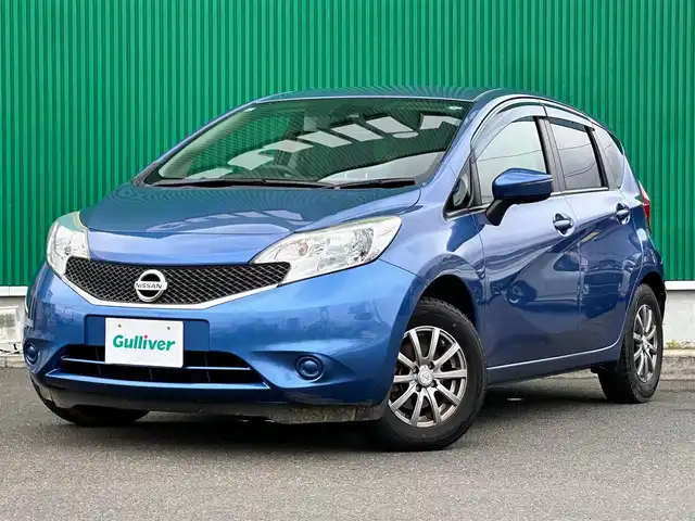 日産 ノート X DIG－S 宮城県 2015(平27)年 7.2万km シャイニングブルー エマージェンシーブレーキ/純正オーディオ/レーンキープアラート/横滑り防止装置/アイドリングストップ/社外アルミ/オートライト/フロアマット/ドアバイザー/スマートキー