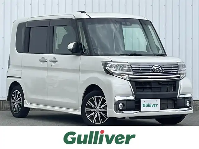 ダイハツ タント カスタム X トップED SA Ⅲ 福岡県 2018(平30)年 1.7万km パールホワイトⅢ スマートアシスト/衝突軽減/レーンキープアシスト/純正ナビ（ＮＭＺＫ－Ｗ６９Ｄ２）/フルセグTV/CD/DVD/BT/SD/バックカメラ/パワースライドドア/ハーフレザー/シートヒーター/ETC/ＬＥＤオートライト/オートハイビーム/フォグランプ/アイドリングストップ/ステアリングリモコン/スマートキー/プッシュスタート/ベンチシート/フルフラットシート