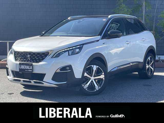 プジョー ３００８ GT ブルー HDi 滋賀県 2020(令2)年 2.1万km BLANC NACRE サンルーフ/ファーストクラスＰＫＧ/ハーフレザーシート/・前席パワーシート　/・前席シートヒーター　/純正ディスプレイオーディオ（BT/CarPlay）/３６０°カメラ/ＡＣＣ　/ＢＳＭ　/ＬＫＡ　/ワイヤレスチャージ　/アンビエントライト　/ＥＴＣ/コーナーセンサー /純正18インチAW