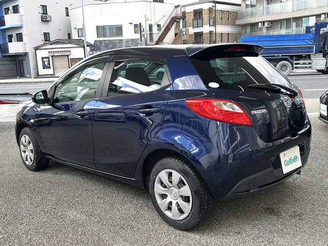 マツダ デミオ 13C－V スマートEDⅡ 兵庫県 2013(平25)年 3.3万km ストーミーブルーマイカ ワンオーナー/社外SDナビ/　DVD/USB/AM/FM/ワンセグテレビ（走行中視聴不可）/前方ドライブレコーダー/アンチロック・ブレーキ・システム/盗難防止装置/純正フロアマット/パワーステアリング/パワーウィンドウ/エアバッグ（W）/リモコンキー/保証書/取扱説明書
