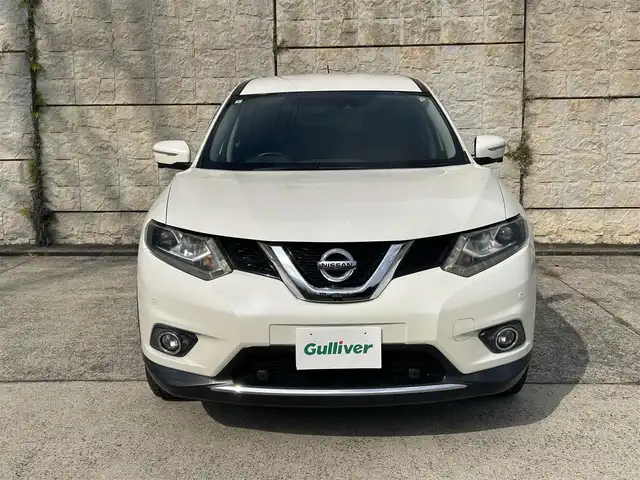 日産 エクストレイル 20X エマージェンシーブレーキ 長崎県 2015(平27)年 3.7万km ブリリアントホワイトパール ワンオーナー/純正メモリナビ/（CD/DVD/BT/フルセグ）/全方位カメラ/衝突軽減システム/レーンアシスト/クルーズコントロール/ETC/ステアリングスイッチ/シートヒーター/オートライト/純正１７インチAW