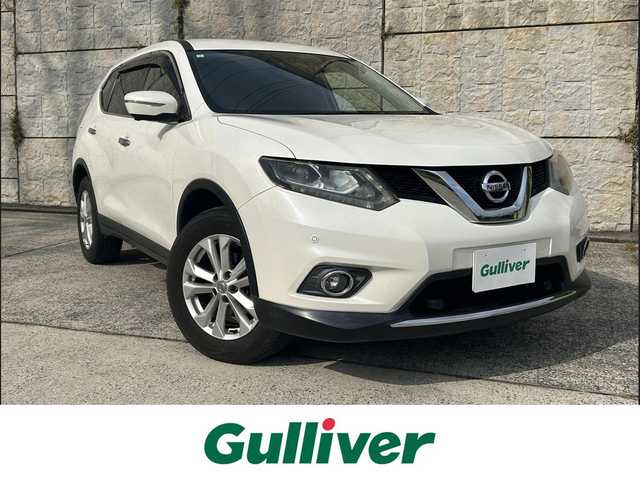 日産 エクストレイル 20X エマージェンシーブレーキ 長崎県 2015(平27)年 3.7万km ブリリアントホワイトパール ワンオーナー/純正メモリナビ/（CD/DVD/BT/フルセグ）/全方位カメラ/衝突軽減システム/レーンアシスト/クルーズコントロール/ETC/ステアリングスイッチ/シートヒーター/オートライト/純正１７インチAW