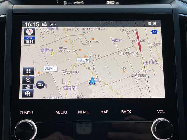 スバル フォレスター スポーツ 長野県 2020(令2)年 0.5万km ダークブルーパール フルタイム４ＷＤ/８インチ純正ナビ/(CN-FX800DFD)/Bluetooth Audio/ビルドインＥＴＣ/バックカメラ/フロント/サイドカメラ/追従クルーズコントロール/コーナーセンサー/電動リアゲート/ステアリングヒーター/ステアリングスイッチ/本革巻ステアリング/パドルシフト/デジタルインナーミラー/パワーシートＤ＋Ｎ席/シートヒーター（全席）/純正フロアマット/プッシュスタート/オートライト/フォグランプ/ドアバイザー/トノカバー/スマートキー/スペアキー×１/横滑り防止機能/盗難防止機能