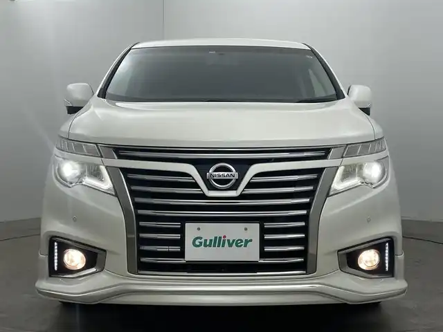 日産 エルグランド 250HWS プレミアム アーバンクロム 岡山県 2016(平28)年 8.6万km ブリリアントホワイトパール 純正メモリナビゲーション/エマージェンシーブレーキ		/１２インチフリップダウンモニター		/【フルセグ/Bluetooth/DVD/MSV】		/アラウンドビューモニター		/純正18inアルミホイール+サマータイヤ：装着		/パワーシート		/電動リアゲート	/１００V電源	/クルーズコントロール		/ビルトインETC		/LEDヘッドライト（AUTO機能付き）		/シートヒーター		/横滑り防止機能					/純正ドライブレコーダー				/スマートキー	/ステアリングスイッチ/ISOFIX		/プッシュスタート		/コーナーセンサー			/フロアマット
