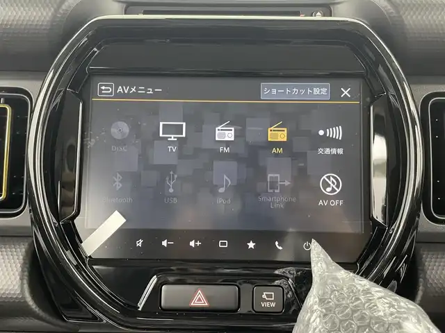 スズキ ハスラー HYBRID X 群馬県 2025(令7)年 0.1万km未満 デニムブルー ガンメタリック 2トーン 届出済未使用車　純正９インチナビ　全方位モニター　アダプティブクルーズコントロール　レーンキープアシスト　衝突軽減ブレーキ　オートマチックハイビーム　シートヒーター　コーナーセンサー　純正アルミホイル