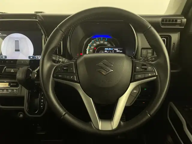 スズキ ハスラー HYBRID X ターボ 新潟県 2020(令2)年 3.8万km ブルーイッシュブラックパール3 スズキセーフティサポート/純正9インチメモリナビ/　　CD/DVD/AM/FM/フルセグ/BT//　　applecarplay/androidauto/アラウンドビューモニター/アダプティブクルーズコントロール/LEDオートライト/前席シートヒーター/社外アルミホイール付スタッドレスタイヤ車載(6ミリ)/アイドリングストップ/ステアリングスイッチ/ドライブレコーダー/スペアキー/スマートキー/ETC2.0