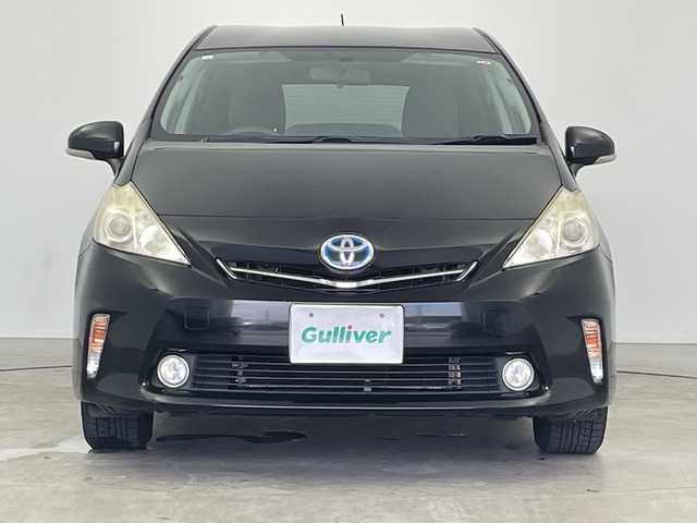 トヨタ プリウス α S Lセレクション 三重県 2012(平24)年 9.7万km ブラック 禁煙車/社外ナビ/バックカメラ/ETC/スマートキー/プッシュスタート/オートライト/ステアリングスイッチ/サマータイヤ付き社外AW4本積込有（205.60R16）