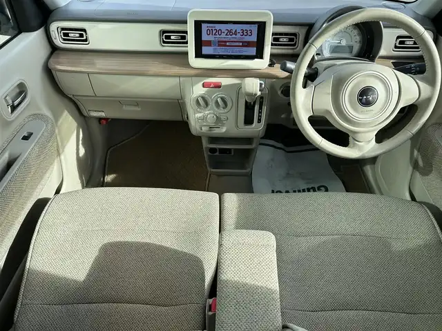 スズキ ラパン S 和歌山県 2019(令1)年 2.4万km フォーンベージュメタリック/ホワイト2トーンルーフ 社外ナビ/フルセグTV/バックカメラ/衝突軽減ブレーキ/レーンキープアシスト/パーキングセンサー/横滑り防止機能/アイドリングストップ/シートヒーター/オートライト