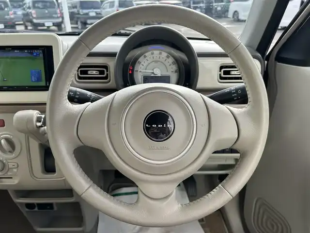 スズキ ラパン S 和歌山県 2019(令1)年 2.4万km フォーンベージュメタリック/ホワイト2トーンルーフ 社外ナビ/フルセグTV/バックカメラ/衝突軽減ブレーキ/レーンキープアシスト/パーキングセンサー/横滑り防止機能/アイドリングストップ/シートヒーター/オートライト