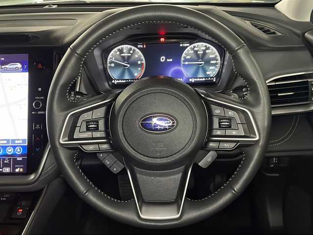 スバル アウトバック X－ブレイクEX 広島県 2022(令4)年 1.7万km Ｄグリーン 純正11.6型ナビ（AppleCarPlay/AndroidAuto/Bluetooth/フルセグ）/フロント/サイド/バックモニター/パワーシート/ポジションメモリー/前席/後席シートヒーター/ステアリングヒーター/アイサイト/・プリクラッシュブレーキ/・レーンキープアシスト/・レーダークルーズコントロール/・アダプティブドライビングビーム/・誤発進抑制機能/・ブラインドスポットモニター/ルーフレール/電動パーキングブレーキ/オートブレーキホールド/LEDヘッドランプ/純正18インチAW/ETC/ドライブレコーダー