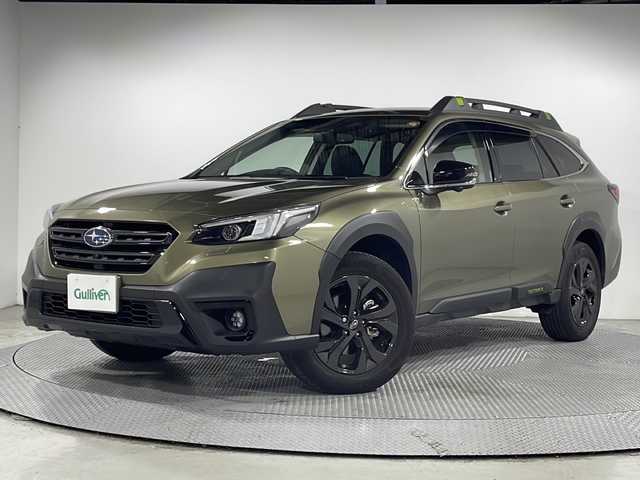 スバル アウトバック X－ブレイクEX 広島県 2022(令4)年 1.7万km Ｄグリーン 純正11.6型ナビ（AppleCarPlay/AndroidAuto/Bluetooth/フルセグ）/フロント/サイド/バックモニター/パワーシート/ポジションメモリー/前席/後席シートヒーター/ステアリングヒーター/アイサイト/・プリクラッシュブレーキ/・レーンキープアシスト/・レーダークルーズコントロール/・アダプティブドライビングビーム/・誤発進抑制機能/・ブラインドスポットモニター/ルーフレール/電動パーキングブレーキ/オートブレーキホールド/LEDヘッドランプ/純正18インチAW/ETC/ドライブレコーダー