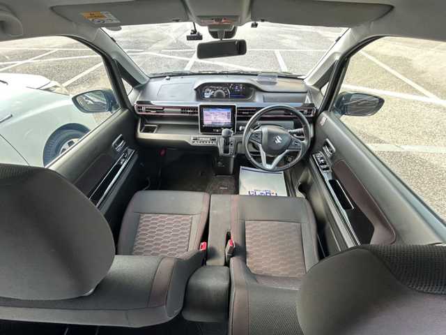 スズキ ワゴンＲ スティングレー HYBRID T 埼玉県 2017(平29)年 8.2万km ムーンライトバイオレットPM (株)IDOMが運営する【じしゃロン熊谷店】の自社ローン専用車両になりますこちらは現金またはオートローンご利用時の価格です。自社ローンご希望の方は別途その旨お申付け下さい/社外8インチメモリナビ　SKX-S802/　CD/DVD/DTV/Bluetooth/USB/ビルトインETC/運転席側シートヒーター/ヘッドアップディスプレイ/前方ドライブレコーダー/アイドリングストップ/衝突被害軽減システム/車線逸脱警報/クルーズコントロール/パドルシフト/ステアリングスイッチ/LEDヘッドライト/純正15インチAW/プッシュスタート/スマートキー/純正フロアマット/取扱説明書/保証書/スペアキー