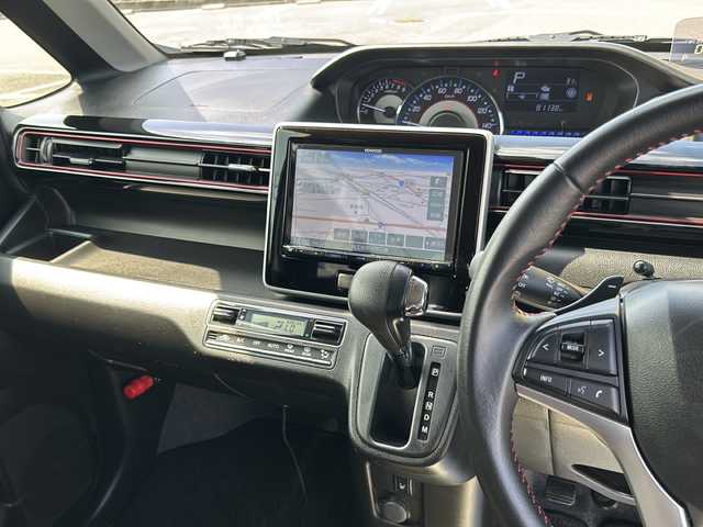 スズキ ワゴンＲ スティングレー HYBRID T 埼玉県 2017(平29)年 8.2万km ムーンライトバイオレットPM (株)IDOMが運営する【じしゃロン熊谷店】の自社ローン専用車両になりますこちらは現金またはオートローンご利用時の価格です。自社ローンご希望の方は別途その旨お申付け下さい/社外8インチメモリナビ　SKX-S802/　CD/DVD/DTV/Bluetooth/USB/ビルトインETC/運転席側シートヒーター/ヘッドアップディスプレイ/前方ドライブレコーダー/アイドリングストップ/衝突被害軽減システム/車線逸脱警報/クルーズコントロール/パドルシフト/ステアリングスイッチ/LEDヘッドライト/純正15インチAW/プッシュスタート/スマートキー/純正フロアマット/取扱説明書/保証書/スペアキー