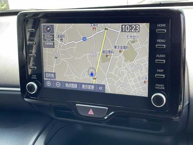 トヨタ ヤリスクロス G 千葉県 2023(令5)年 0.2万km シルバーメタリック 外部検査実施済み/登録時走行距離1147km/Apple Car Play/ワンオーナー/純正メモリーナビ/（Bluetooth/USB）/アラウンドビューモニター/ブラインドスポットモニター/純正18インチアルミホイール/セーフティセンス/・プリクラッシュセーフティ/・レーントレーシングアシスト/・レーダークルーズコントロール/・オートマチックハイビーム/・ロードサインアシスト/LEDヘッドライト/スマートキー/ビルトインETC/前方ドライブレコーダー/リヤクロストラフィックアラート/横滑り防止機能/カーテンエアバック/パーキングサポートブレーキ/保証書/取扱説明書/スペアキー