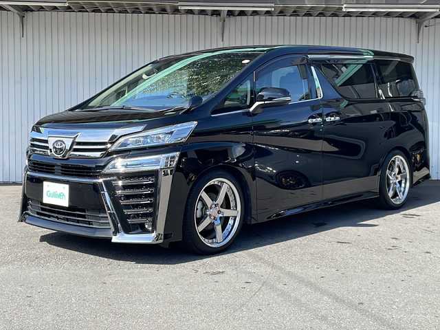 トヨタ ヴェルファイア Z 長野県 2020(令2)年 4.5万km ブラック トヨタセーフティセンス/純正ディスプレイオーディオフルセグTV/純正フリップダウンモニター/バックカメラ/ETC/両側パワースライドドア/前後ドライブレコーダー/社外20インチアルミ/純正アルミ冬タイヤ積込/車高長/タワーバー　/レザー調シートカバー/前後コーナーセンサー /ワンオーナー /保証書