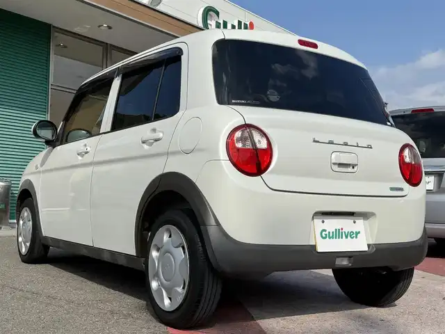 スズキ ラパン L 香川県 2017(平29)年 5.4万km ピュアホワイトP SDナビ/ドライブレコーダー/スマートキー/レーダーブレーキサポート/アイドリングストップ/シートシーター/パワーステアリング/パワーウィンドウ/純正フロアマット