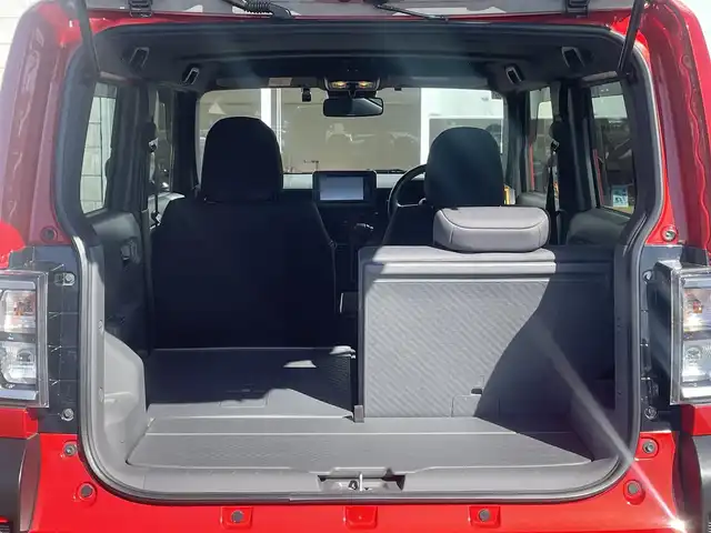 ダイハツ タフト G ターボ 宮崎県 2021(令3)年 4.5万km コンパーノレッド 純正ナビ（NMZK-W71D）/AM FM CD DVD　BT　TV/バックカメラ/衝突軽減ブレーキ/シートヒーター/レーダークルーズコントロール/社外ルーフキャリア/ルーフレール/LEDヘッドライト/ETC車載器/フォグランプ/OPフードエンブレム/OPフードガーニッシュ/OPバックドアガーニッシュ/OPマットフラップRr