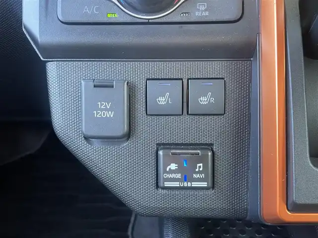 ダイハツ タフト G ターボ 宮崎県 2021(令3)年 4.5万km コンパーノレッド 純正ナビ（NMZK-W71D）/AM FM CD DVD　BT　TV/バックカメラ/衝突軽減ブレーキ/シートヒーター/レーダークルーズコントロール/社外ルーフキャリア/ルーフレール/LEDヘッドライト/ETC車載器/フォグランプ/OPフードエンブレム/OPフードガーニッシュ/OPバックドアガーニッシュ/OPマットフラップRr