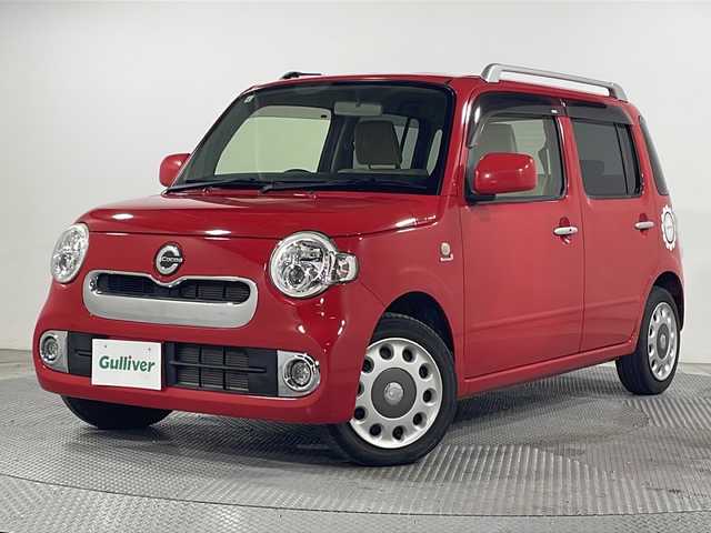 ダイハツ ミラ ココア プラスX リミテッド 広島県 2015(平27)年 4.8万km シャイニングレッド 禁煙車/純正ナビ/バックカメラ/ＤＶＤ/ワンセグ/ＬＥＤヘッドライト/フォグランプ/Ｂｌｕｅｔｏｏｔｈ/電動格納ミラー/フロアマット/横滑り防止装置/ルーフレール/ベンチシート/純正１４インチホイールキャップ/エアバッグ(運転席/助手席)