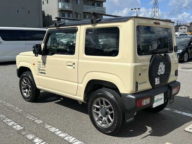スズキ ジムニー XC 石川県 2022(令4)年 2.2万km シフォンアイボリーメタリックブラック2トーンルーフ 社外ディスプレイオーディオ/４WD/プッシュスタート/スマートキー/バックカメラ/背面タイヤ/オートライト/LEDライト/ETC/スペアキー/ダウンヒルアシスト