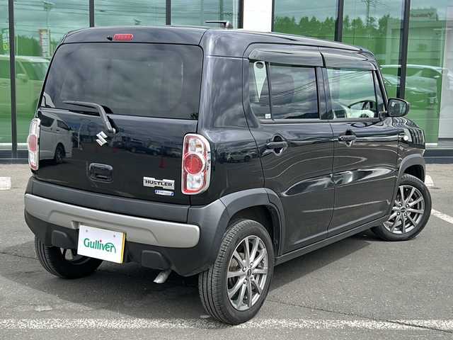 スズキ ハスラー G ターボ 道東・釧路十勝 2018(平30)年 7.3万km ブルーイッシュブラックパール3 ・4WD/・社外SDナビ/(ラジオ・CD・ワンセグ・USB)/・社外エンジンスターター/・衝突軽減システム/・グリップコントロールスイッチ/・ヒルディセントコントロールスイッチ/・前席シートヒーター/・ミラーヒーター/・アイドリングストップ/・社外レーダー/・ハロゲンライト/・ヘッドライトレベライザー/・電格ミラー/・ドアバイザー/・スマートキー/・プッシュスタート/・純正鉄ホイール付冬タイヤ　積込