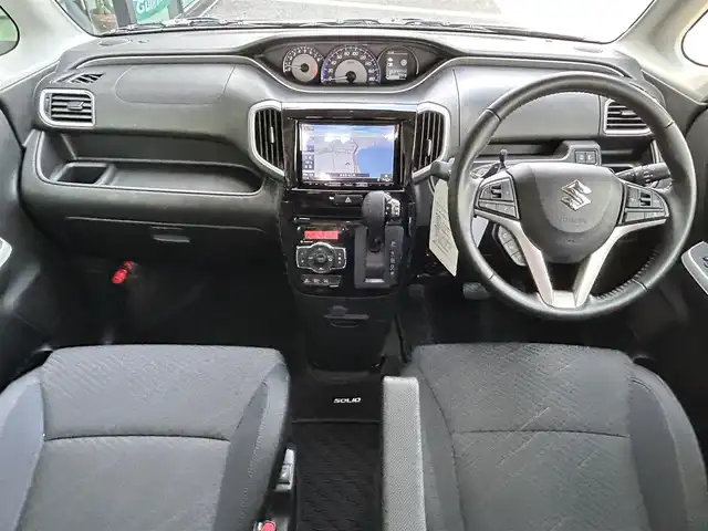 スズキ ソリオ バンディット HV MV 島根県 2019(令1)年 1万km スーパーブラックパール 4WD/ワンオーナー /デュアルカメラブレーキサポート/社外8インチナビ/CD/DVD/DTV/Bluetooth/全方位カメラ/両側パワースライドドア/レーダークルーズコントロール/社外AW付きスタッドレス積込/ETC/ドライブレコーダー/LEDオートライト/コーナーセンサー /シートヒーター /ステアリングスイッチ/スマートキー/プッシュスタート /純正フロアマット/純正ドアバイザー/電動格納ミラー
