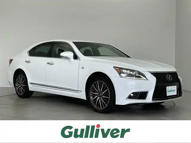 レクサス ＬＳ 600h Fスポーツ 埼玉県 2014(平26)年 3.8万km ホワイトノーヴァガラスフレーク メーカーナビ　バックカメラ　黑レザー　ＢＳＭ　ビルトインＥＴＣ２．０　メモリシート　シートヒーター　ベンチレーション　ステアリングヒーター　パドルシフト　ＡＣ１００Ｖ　オートホールド　ＬＥＤライト　コーナーセンサー  スマートキー　オートライト　純正アルミホイール　純正フロアマット  スペアキー
