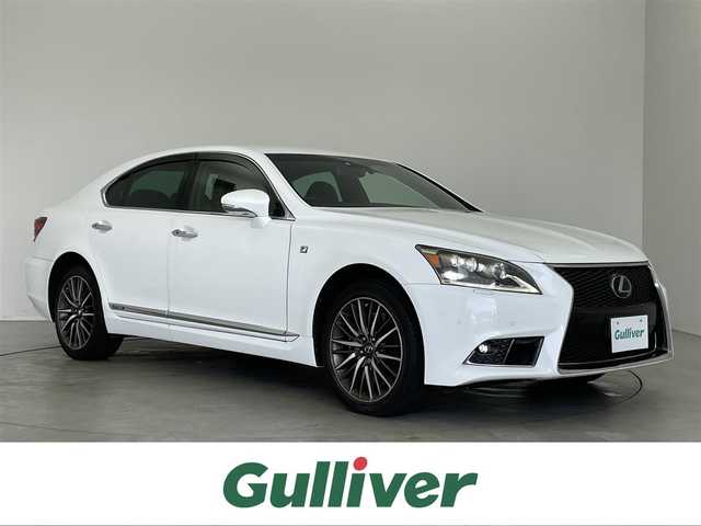 レクサス ＬＳ 600h Fスポーツ 埼玉県 2014(平26)年 3.8万km ホワイトノーヴァガラスフレーク メーカーナビ　バックカメラ　黑レザー　ＢＳＭ　ビルトインＥＴＣ２．０　メモリシート　シートヒーター　ベンチレーション　ステアリングヒーター　パドルシフト　ＡＣ１００Ｖ　オートホールド　ＬＥＤライト　コーナーセンサー  スマートキー　オートライト　純正アルミホイール　純正フロアマット  スペアキー