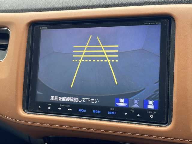 ホンダ ヴェゼル ハイブリッド Z 沖縄県 2015(平27)年 12万km ゴールドブラウンM 純正８型ナビ(VXM-155VFEi)　/(フルセグＴＶ　ＤＶＤ再生　ＢＴ接続)/バックカメラ　/ＨＤＭＩ　/ドライブレコーダー　/クルーズコントロール　/ＥＴＣ　/パドルシフト　/ハーフレザーシート　/シートヒーター　/ＬＥＤオートライト　/フォグランプ/ドアバイザー