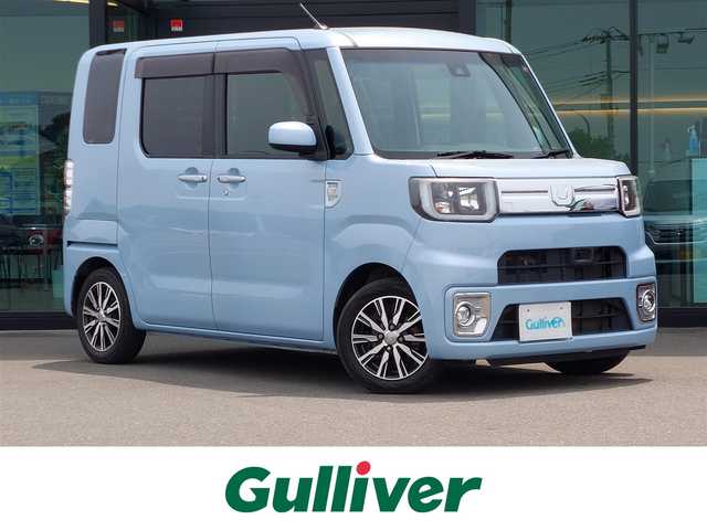 ダイハツ ウェイク G ターボ SA Ⅱ 東京都 2016(平28)年 6.1万km ミストブルーマイカメタリック 純正ナビ/フルセグ/バックカメラ/ETC/両側パワースライドドア/スマートアシスト2/LEDヘッドライト/オートライト/アイドリングストップ/コーナーセンサー