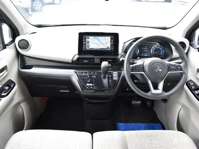 三菱 ｅＫワゴン G 福岡県 2020(令2)年 8.4万km アメジストブラック 純正ナビ【MJ120D-WM】/フルセグTV/CD/Bluetooth/FM/AM/バックカメラ/ETC/マイパイロット/コーナーセンサー/ブレーキホールド/電動パーキングブレーキ/インテリジェントキー/プッシュスタート/シートヒーター/保証書・取説・スペアキー